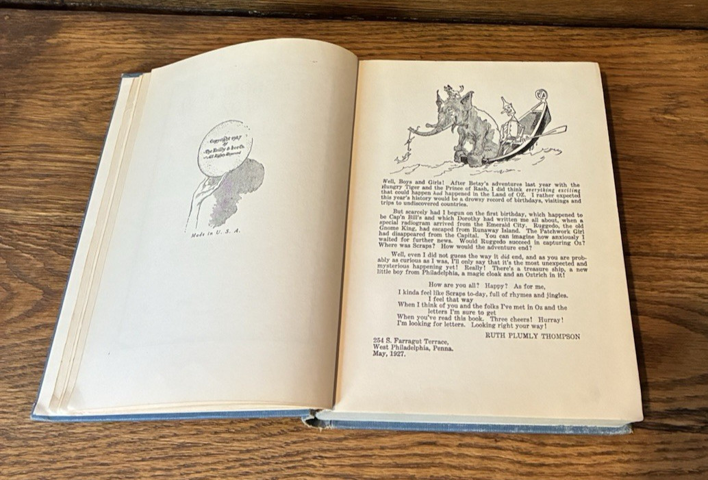 Vintage The Gnome King of Oz 1927 Edition Wizard of Oz Series Book HC