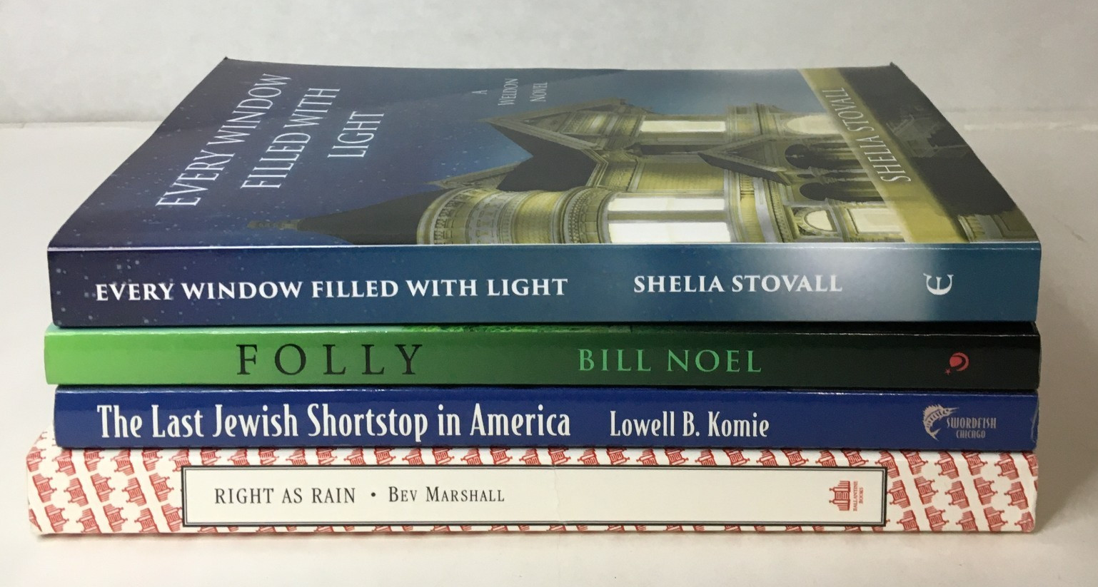 Americana Fiction Lot of 4 – Komie Noel Stovall Marshall Right Rain Light Folly