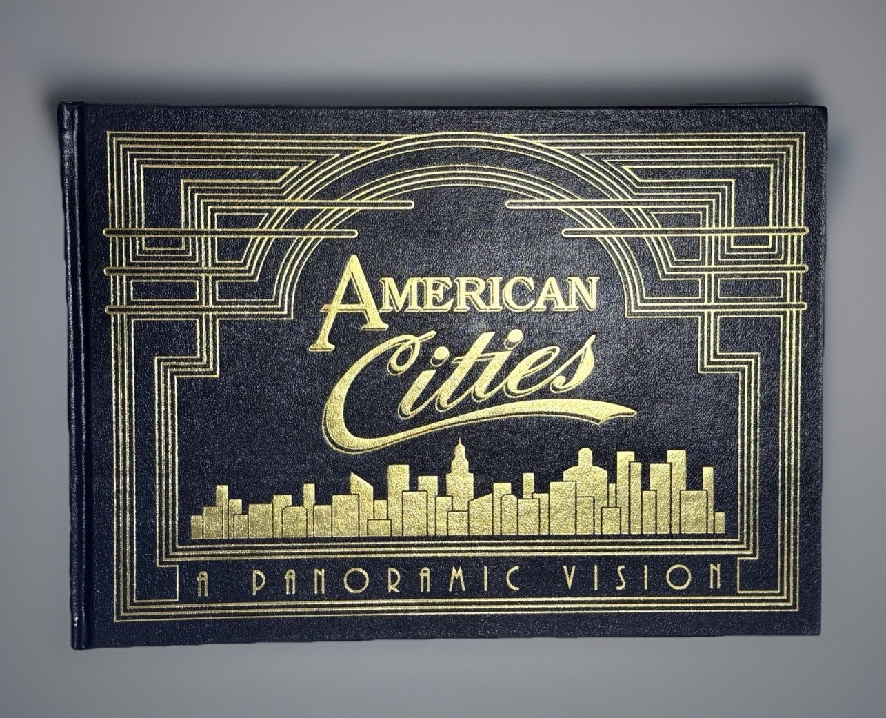 American Cities A Panoramic Vision EASTON Press Luxury Edition Leather Bound 16″