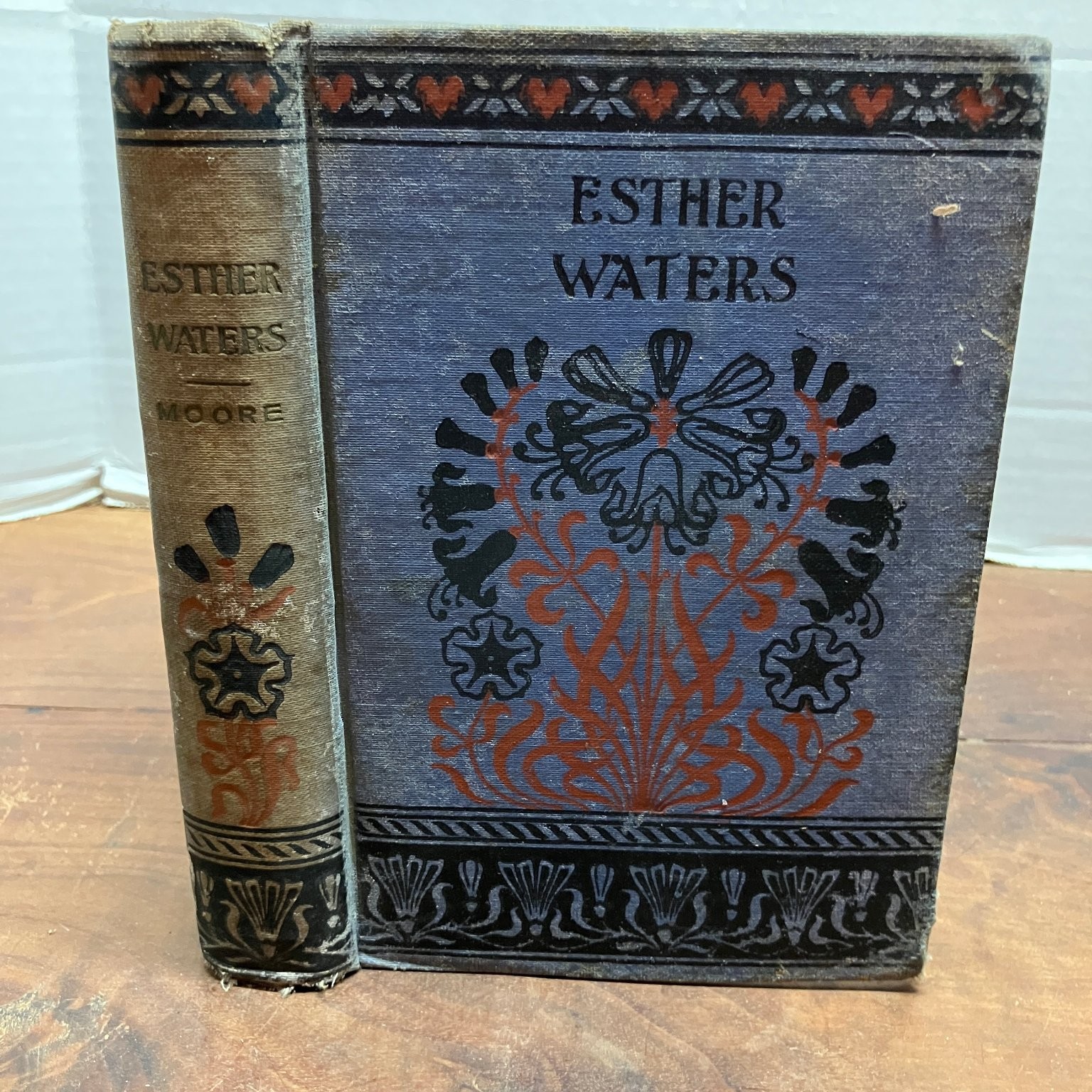 Esther Waters George Moore 1894 A Novel Decorative Binding Homewood Publishing