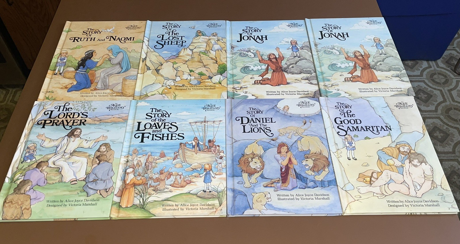 Lot Of 8 Alice in Bibleland Storybook Series By Alice Joyce Davidson 1980s 90s