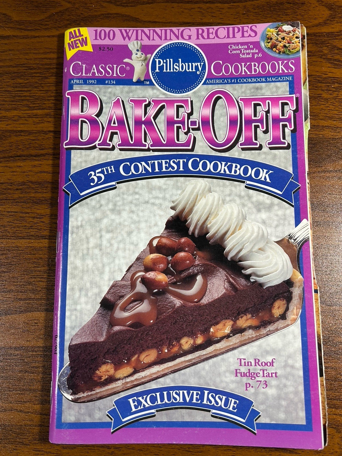 Pillsbury 35th Bake Off Classic cookbook Recipes#134 PB 110 pages Apr 1992 VTG