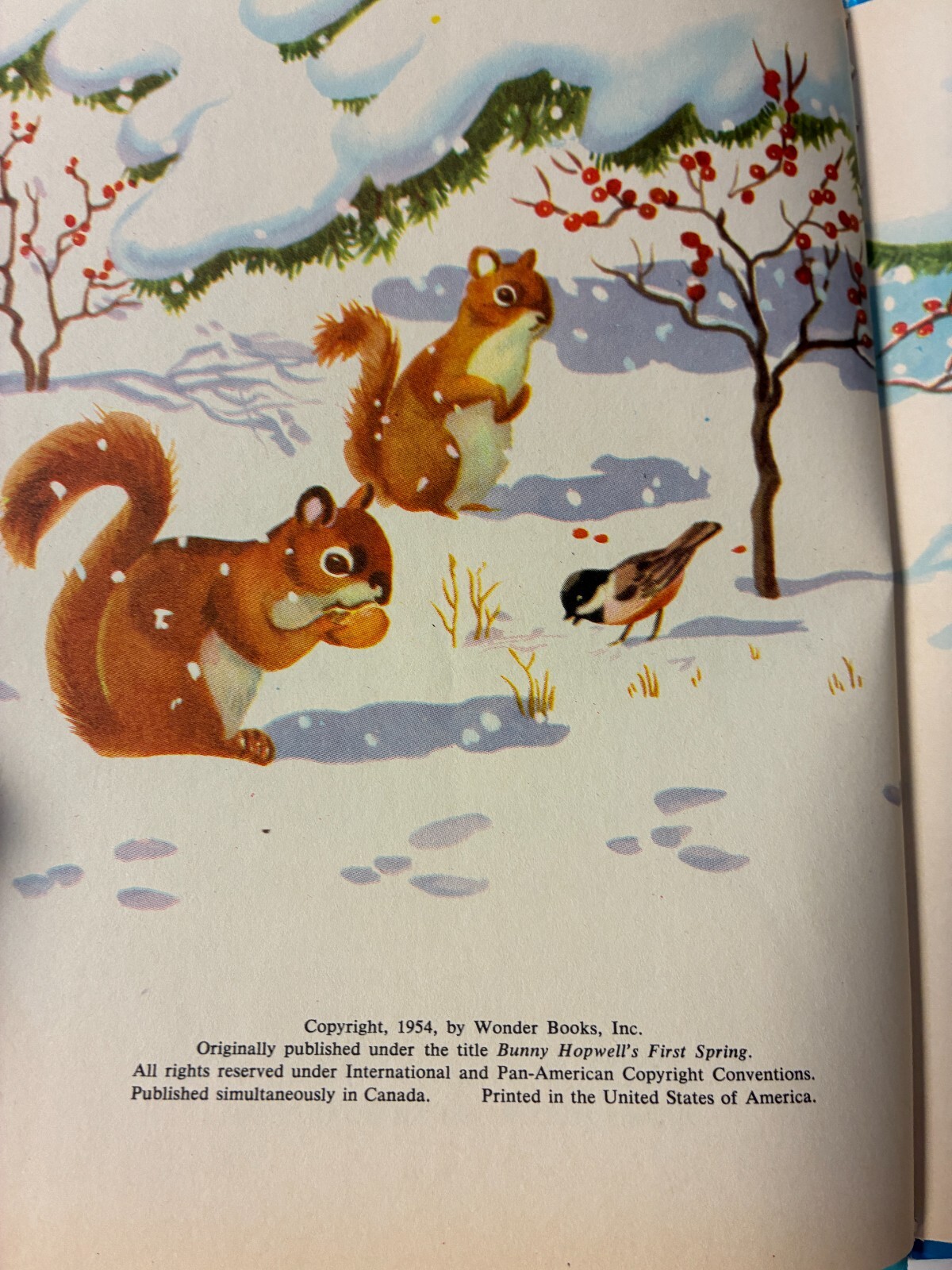Lot of three 1950’s WONDER BOOKS – Wizard of Oz, KEWTEE BEAR, SO THIS IS SPRING