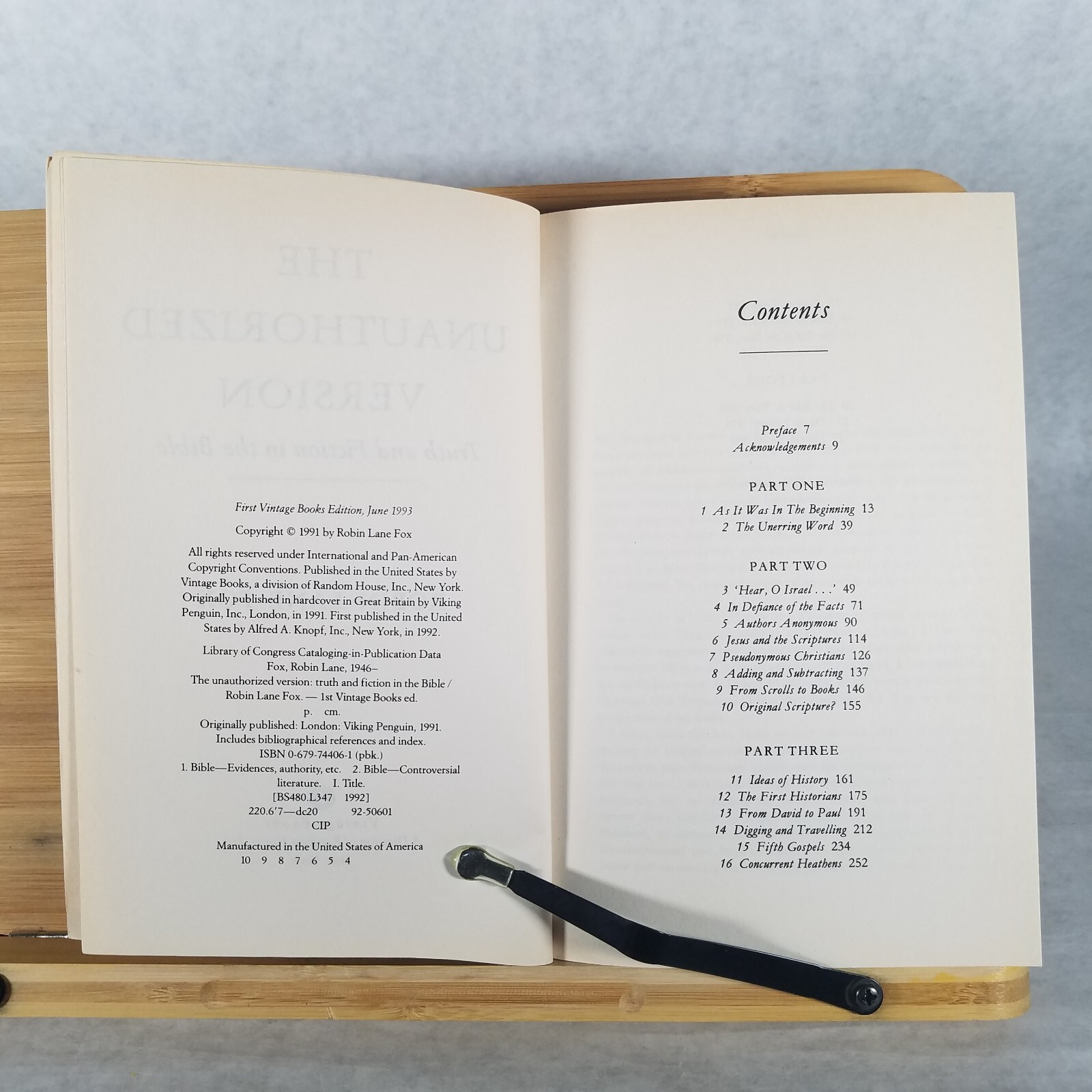 The Unauthorized Version: Truth and Fiction in the Bible by Robin L. Fox (1993)