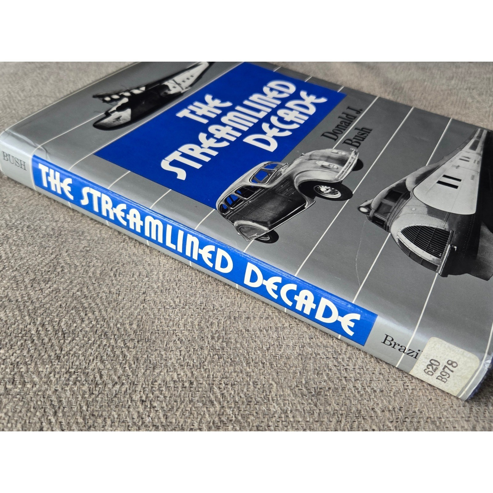 George Braziller The Streamlined Decade Donald J Bush Blue Hardcover Book