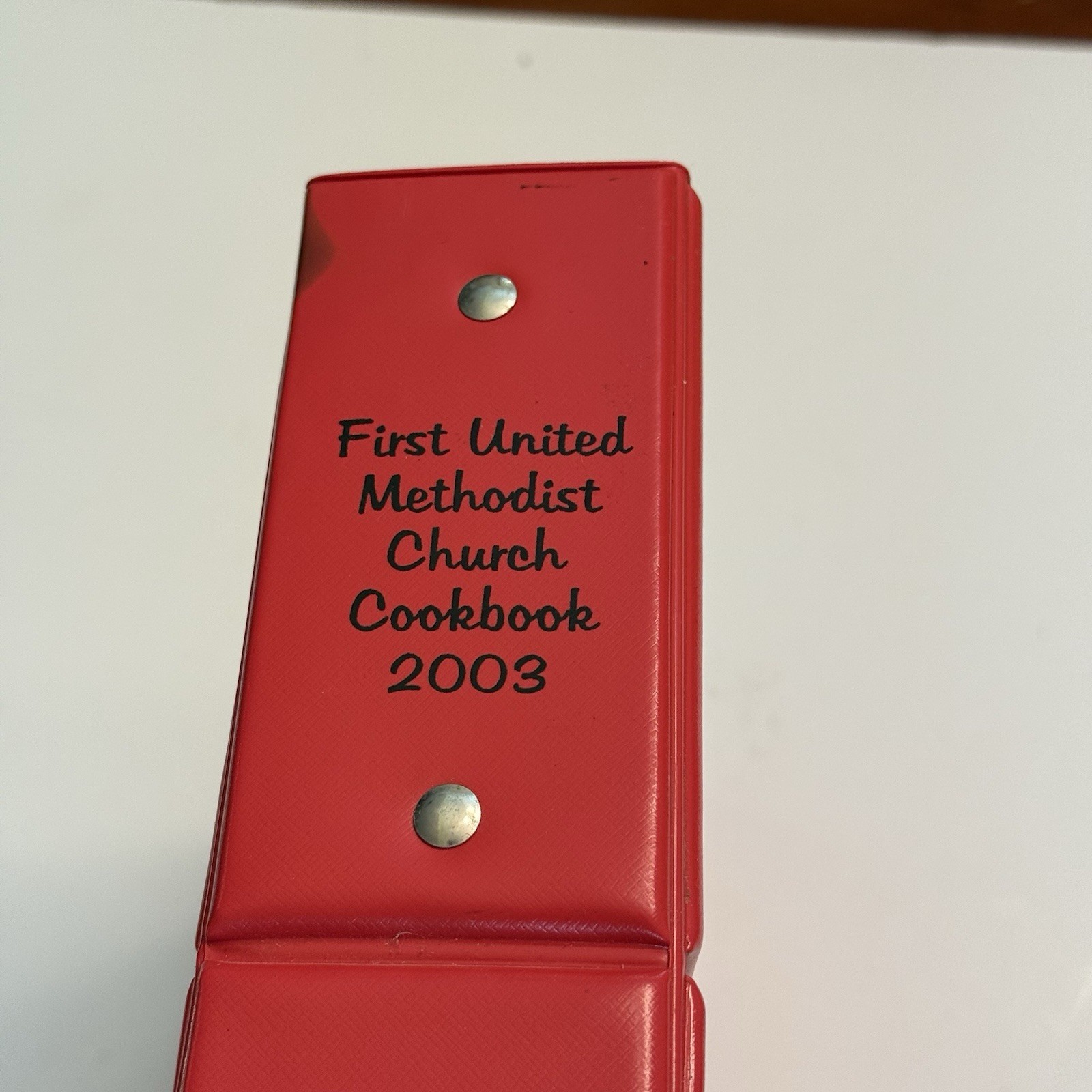 First United Methodist Church Cookbook 2003 Boone Iowa 3 Ring Binder Recipes VTG