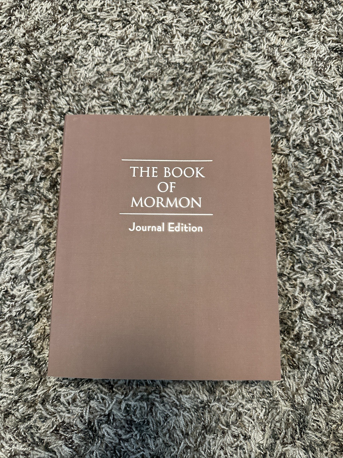 The Book of Mormon Journal Edition Brown Deseret Book, paperback