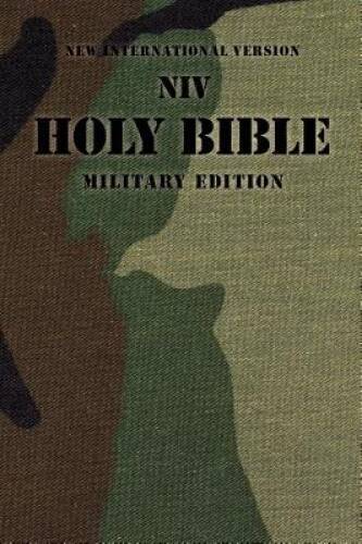 NIV, Holy Bible Military Edition, Paperback, Woodland Camo – VERY GOOD