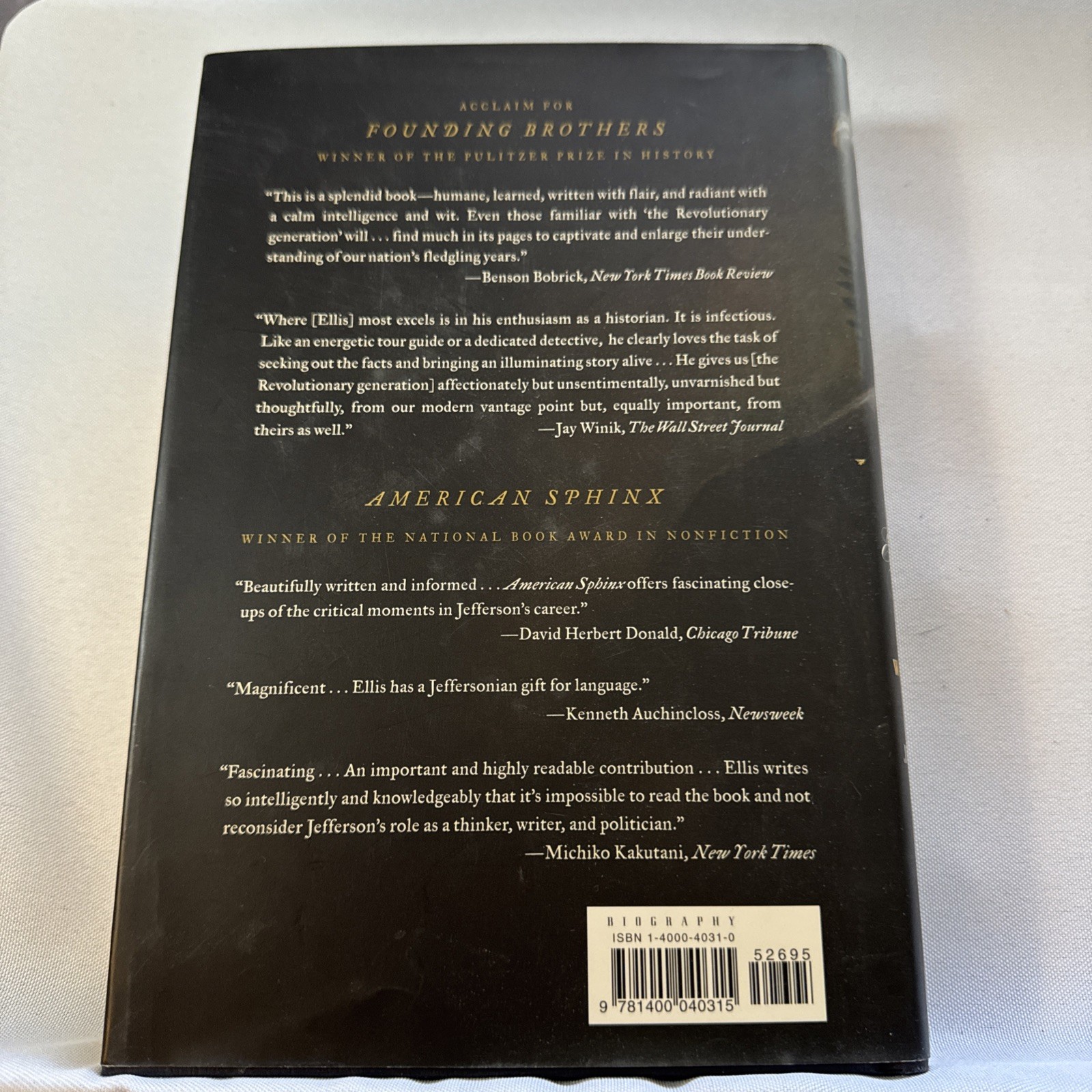His Excellency | George Washington | by Joseph J. Ellis (2004, Hardcover)