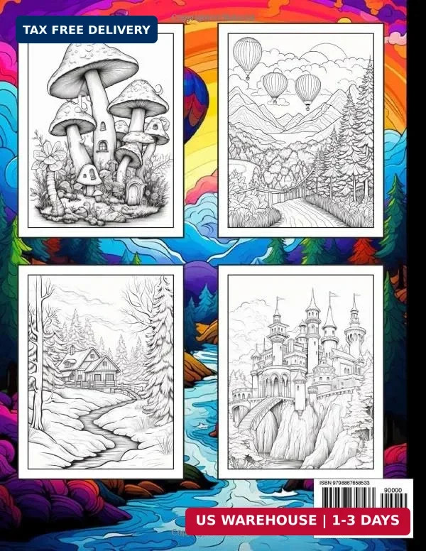 Large Print Coloring Book For Adults: Stress relief adult colouring book with la