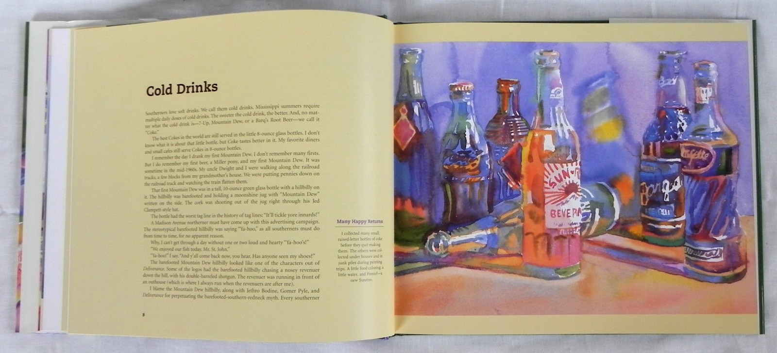 “A Southern Palate” Cookbook, Robert St. John (Signed) + Wyatt Waters, 2002 Exc.