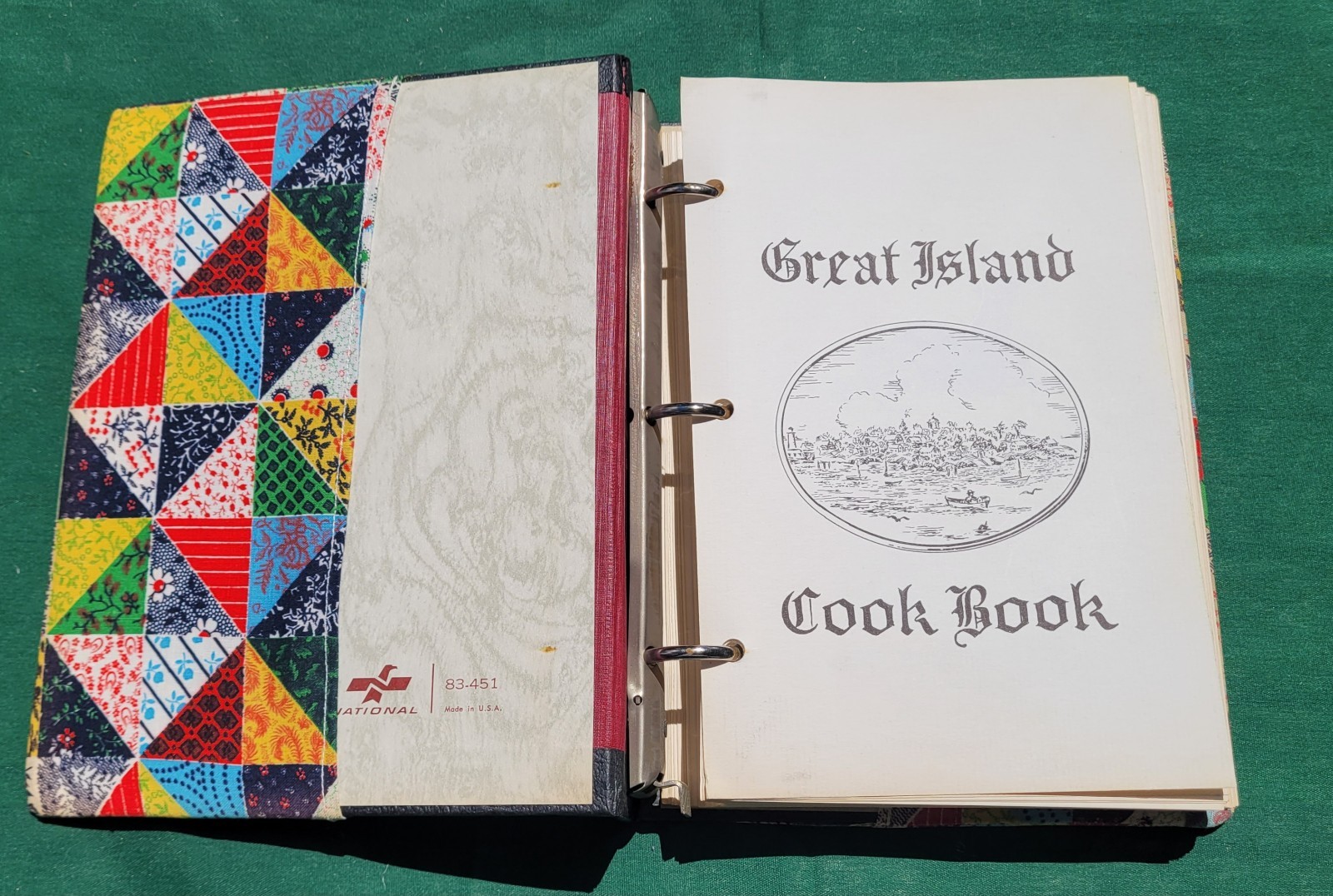 Rare Vintage Great Island Cookbook Paster Donald Silva Milford NH 244 Pages