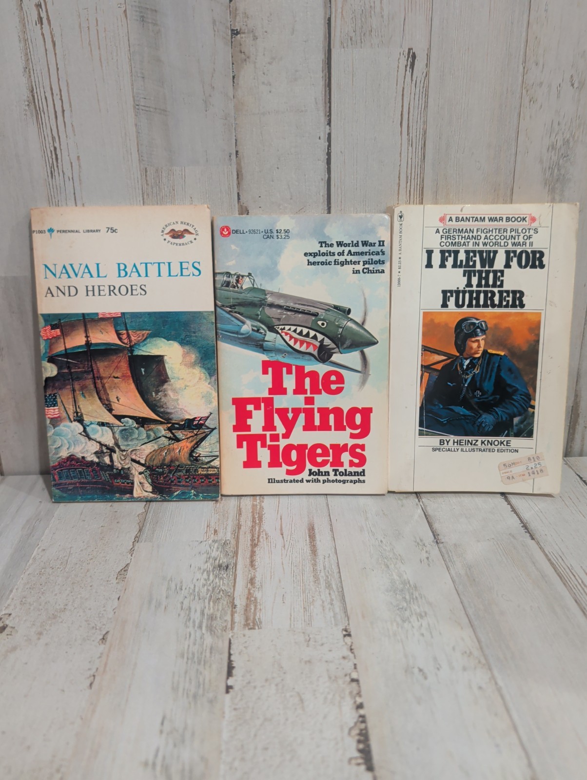 Lot Of 3 WWII Mixed History Books – Air & Sea Battles – Paperback –