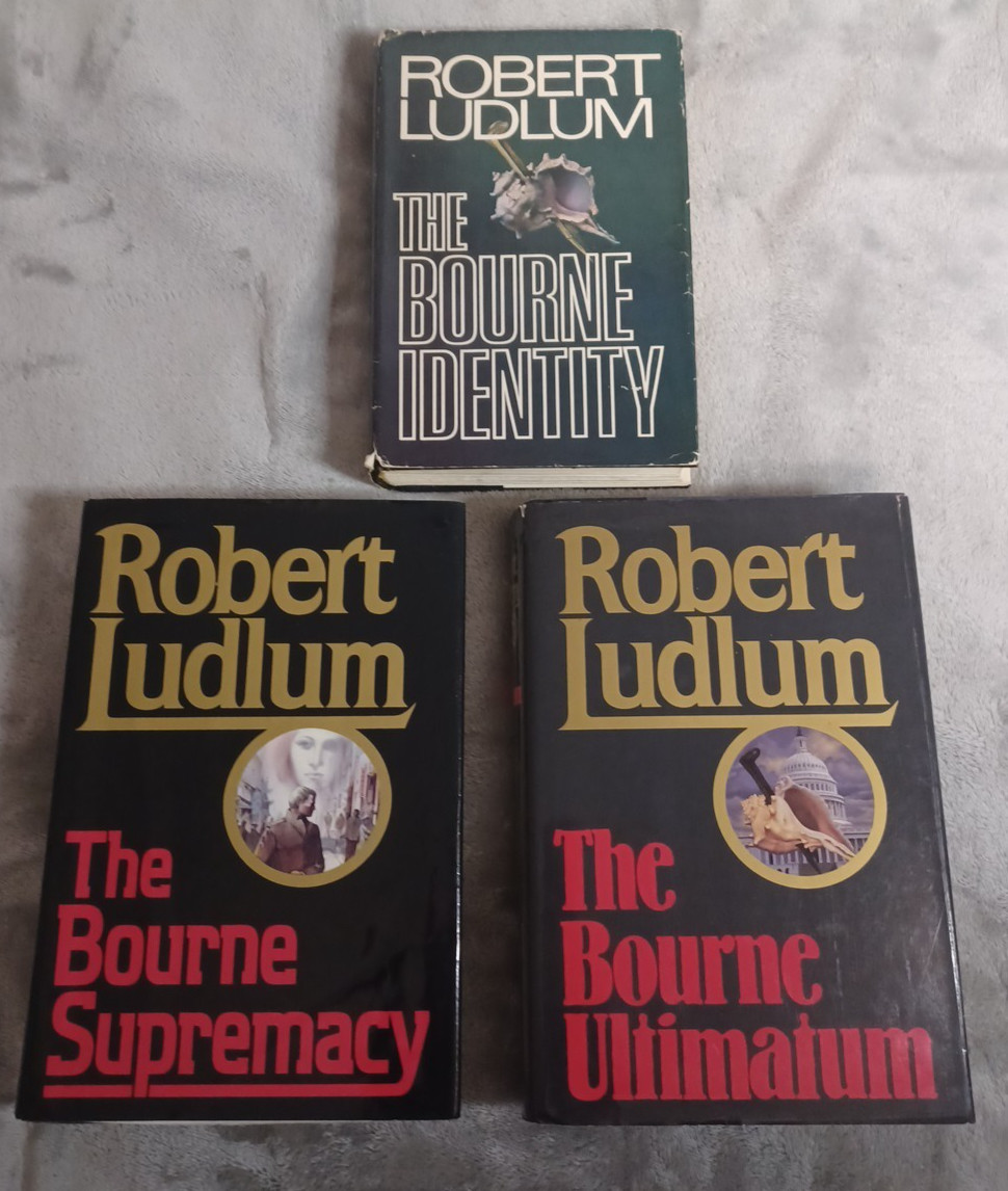 Bourne Identity Trilogy Robert Ludlum 1st Edition Hardcover Ultimatum Supremacy