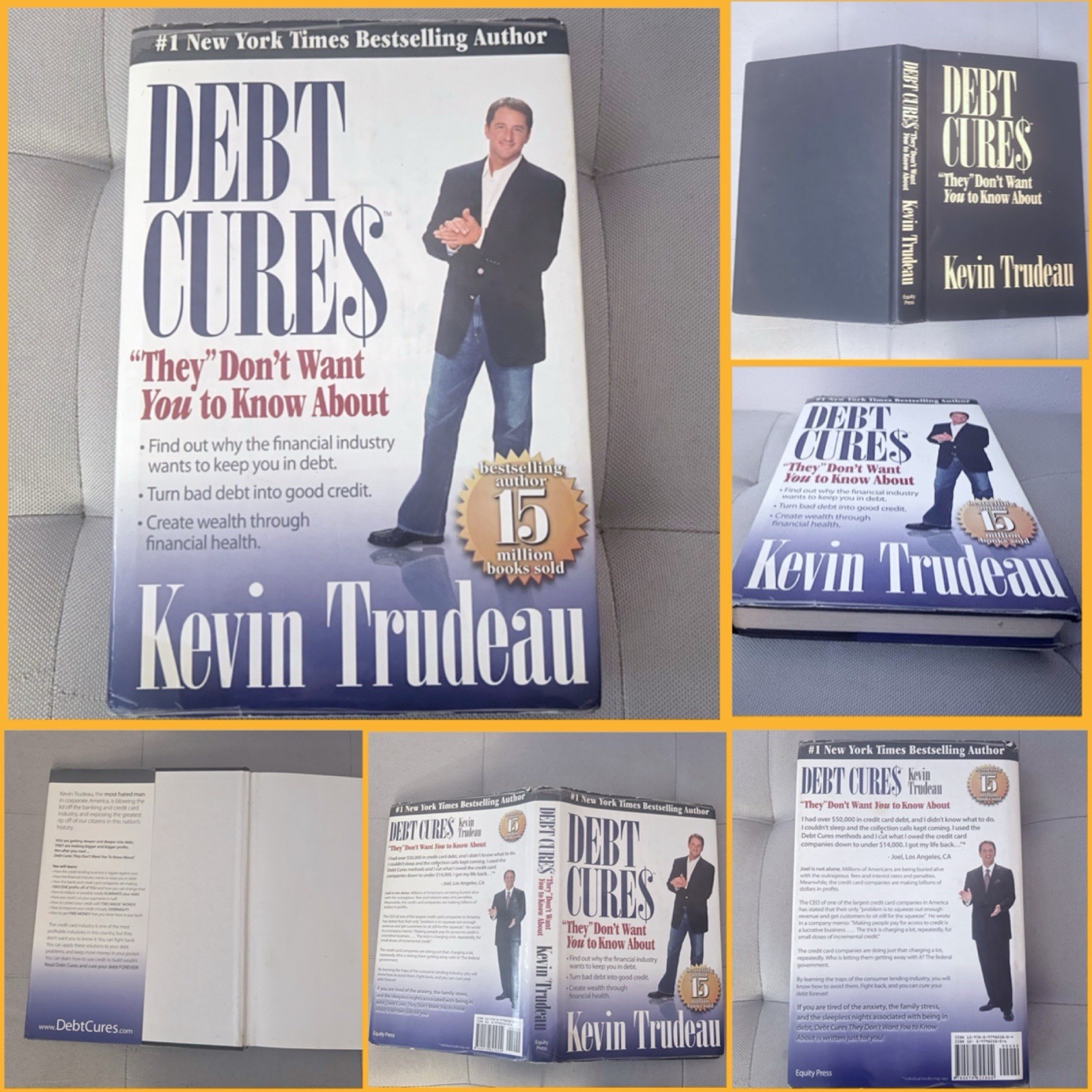 Debt Cures They Don’t Want You to Know About by Kevin Trudeau Hardcover 2008