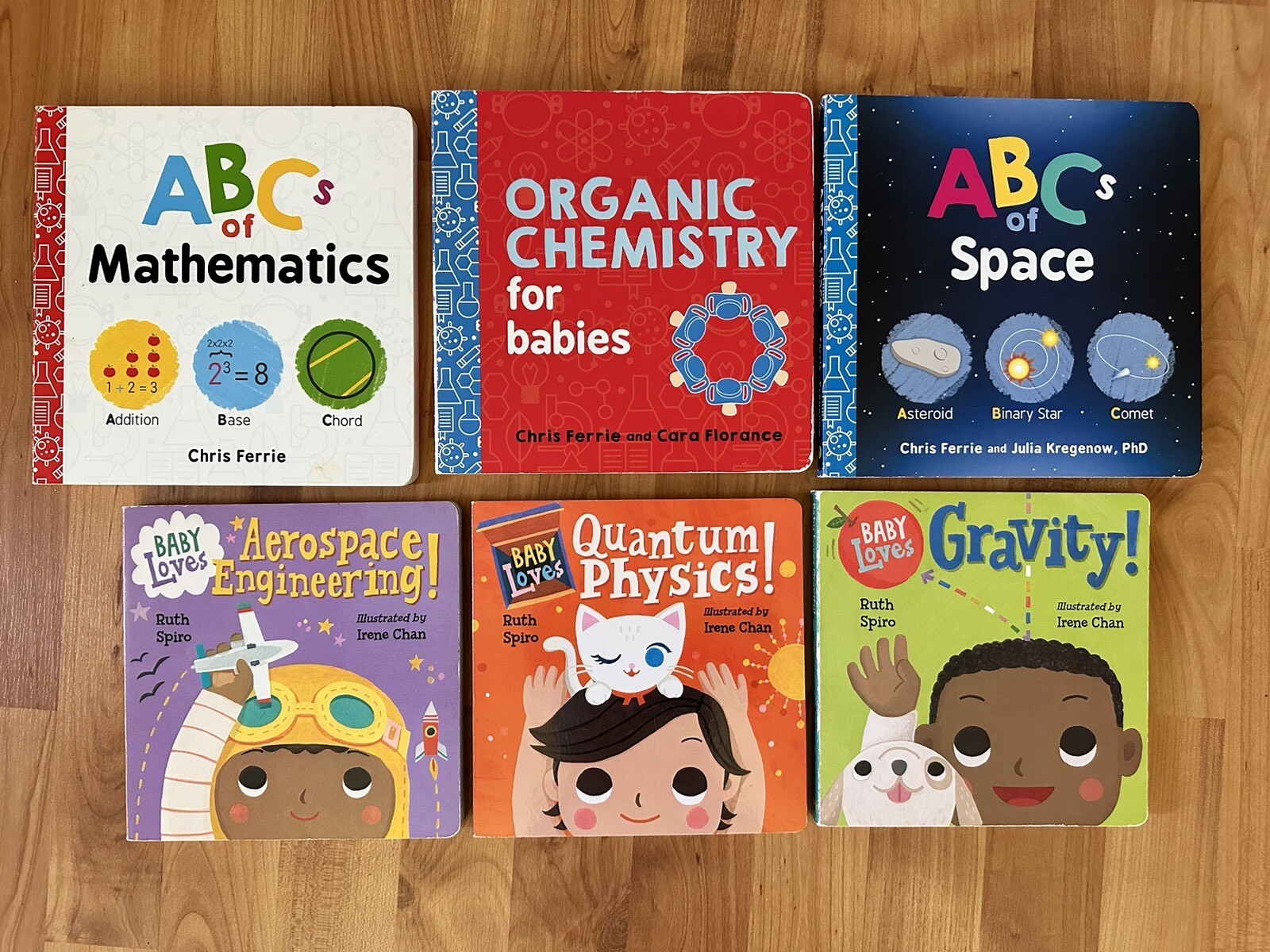 Lot of 6 Science for Babies Board Books Chris Ferrie Ruth Spiro STEM