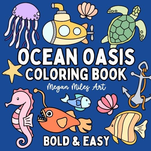 Ocean Oasis Coloring Book: Bol – Paperback – VERY GOOD