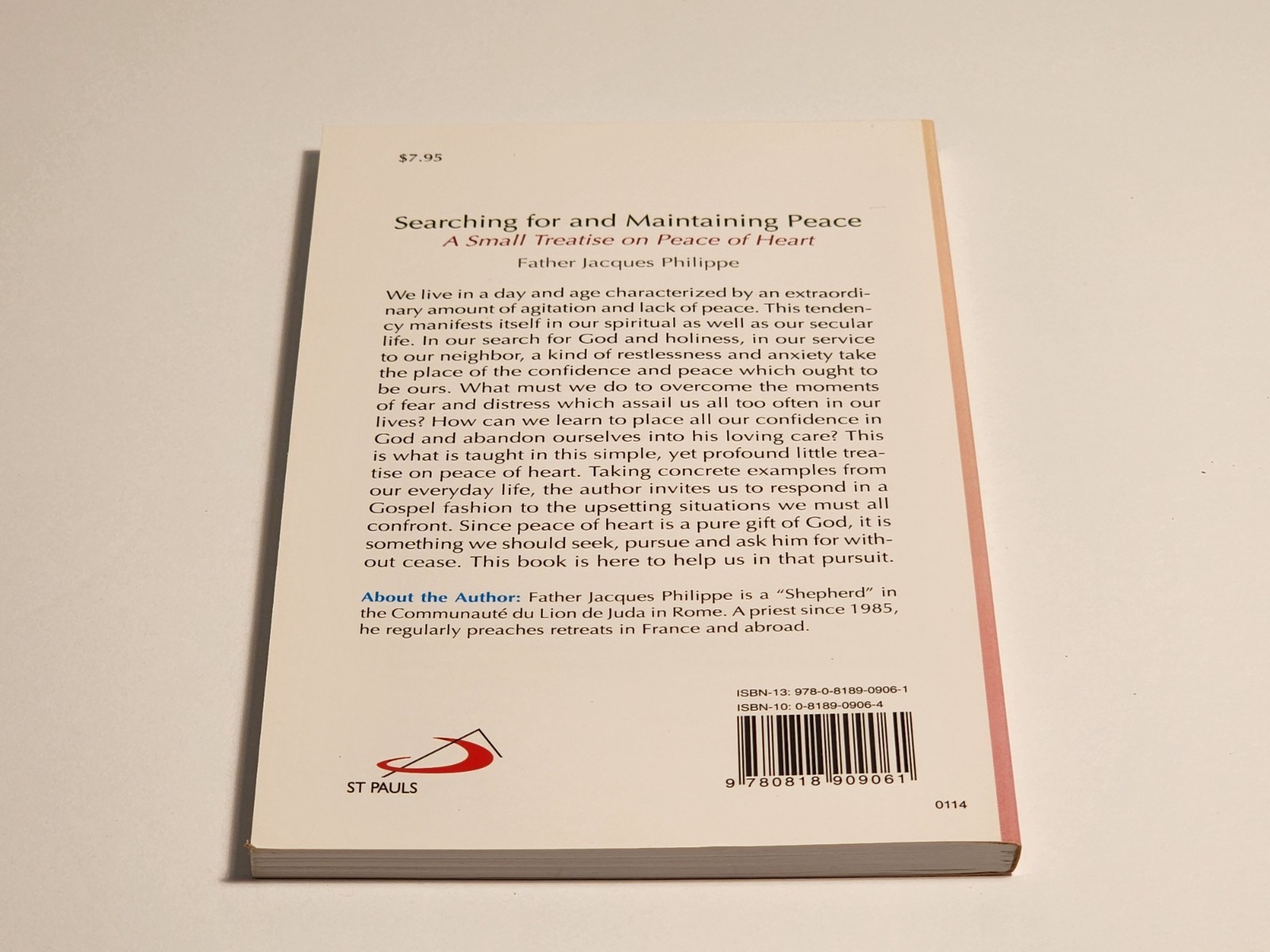 Searching for and Maintaining Peace by Philippe Rev J Religious Theology PB