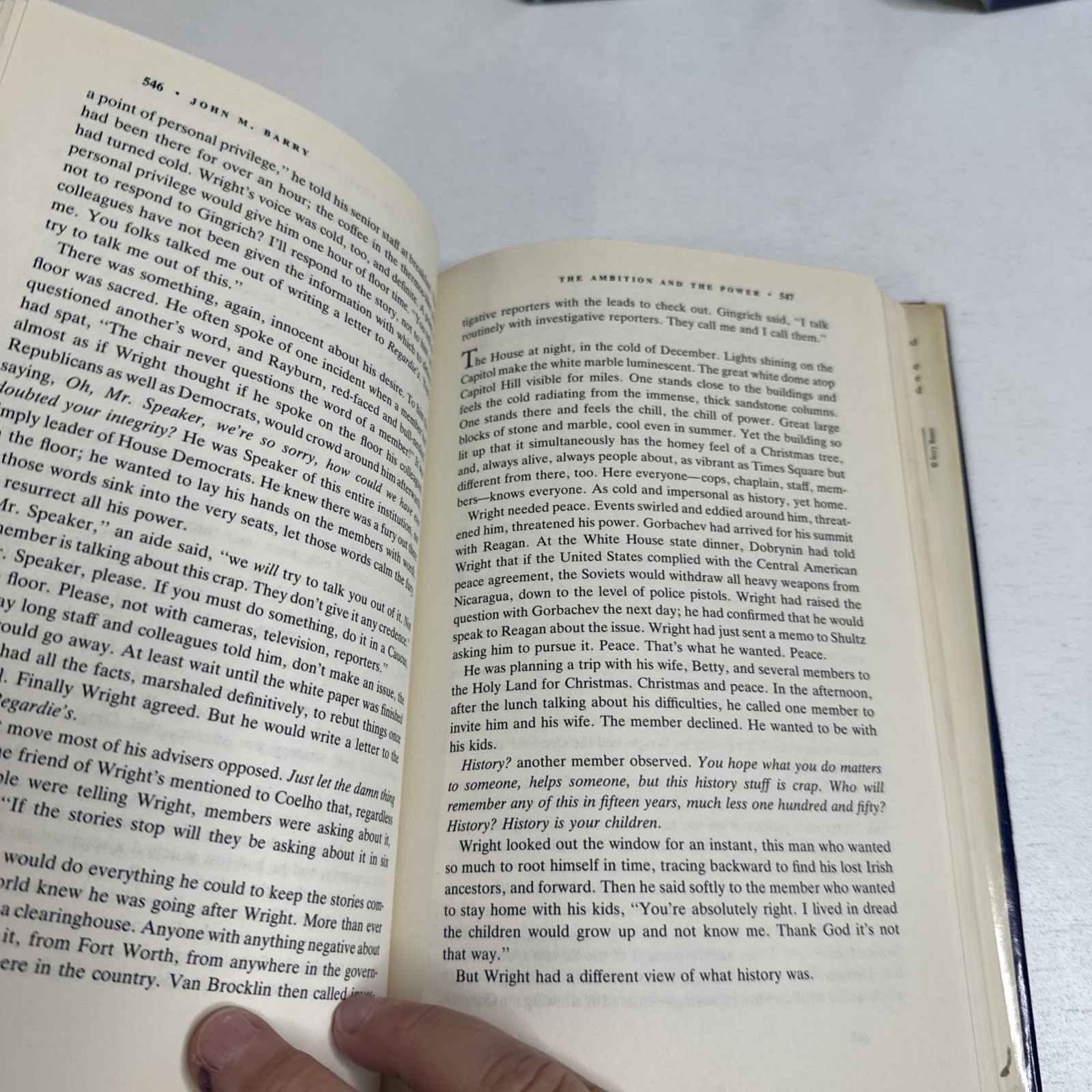 The Ambition and the Power: The – Hardcover, by Barry John M. SIGNED 1st Edition