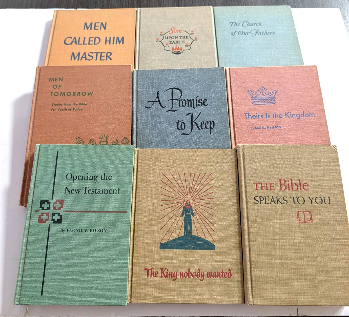 1940’s 1950s Christian History Youth Hardcover Lot of 9 Westminster Press