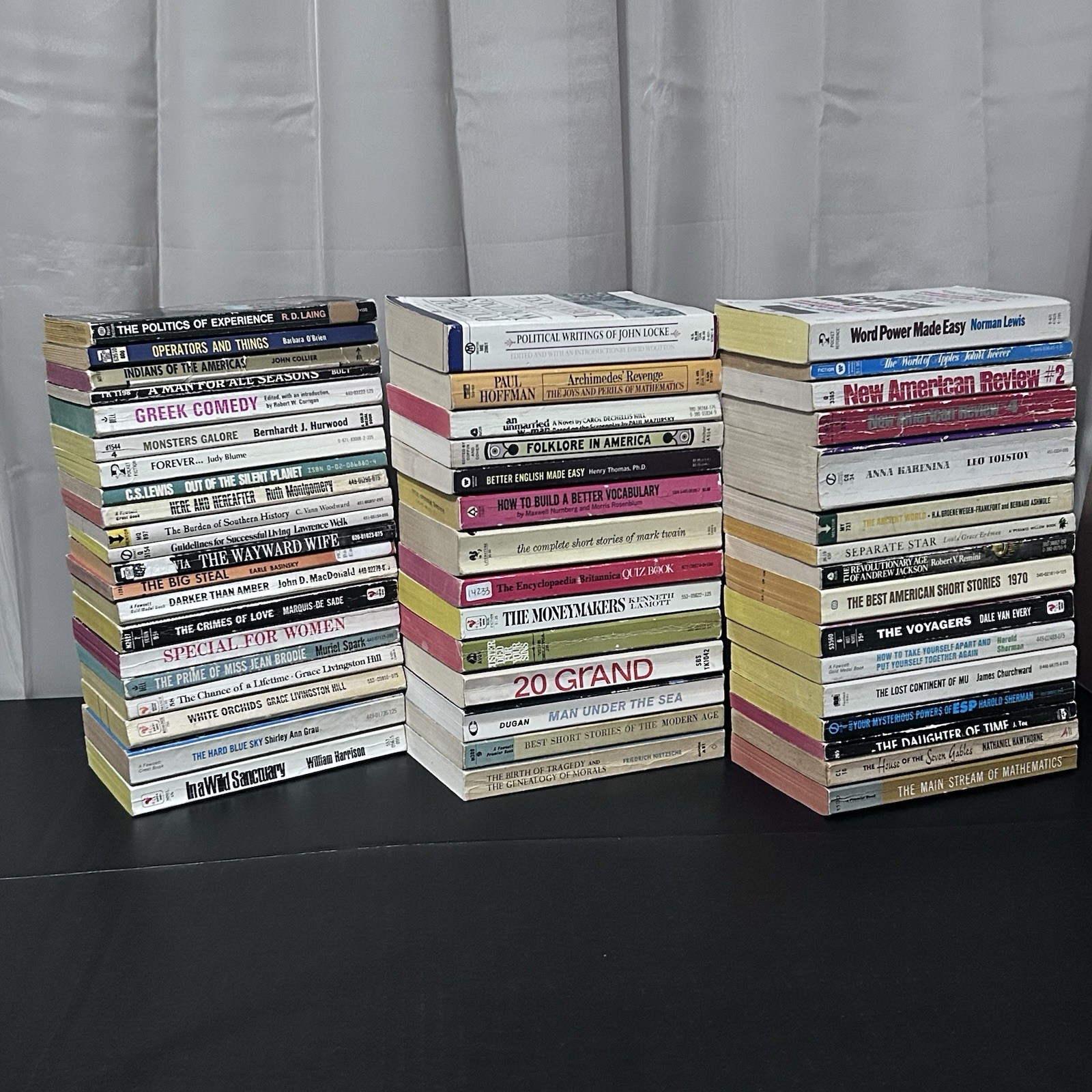 HUGE Book Lot of 51 Vintage Mixed Paperback Books