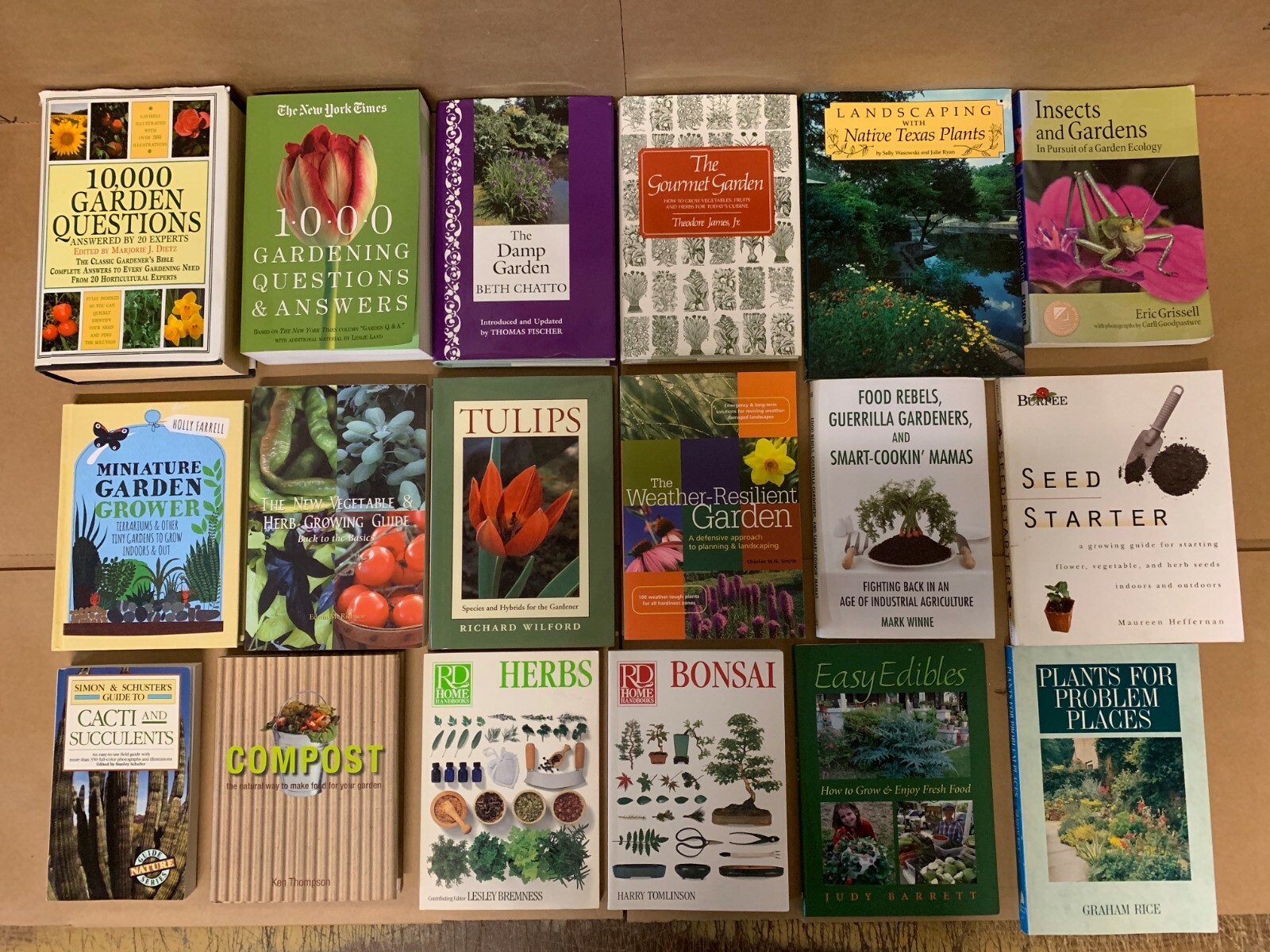 Lot of 20 Gardening Landscape Growing Trees Plant Fruit Flower Books RANDOM*MIX