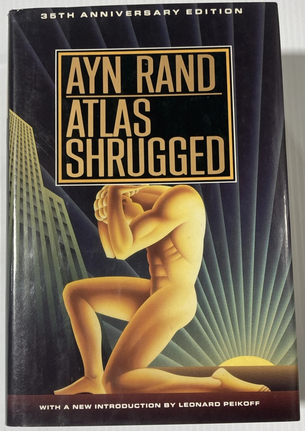ATLAS SHRUGGED Ayn Rand 35th Anniversary Edition 1st Printing 1992 HCDJ