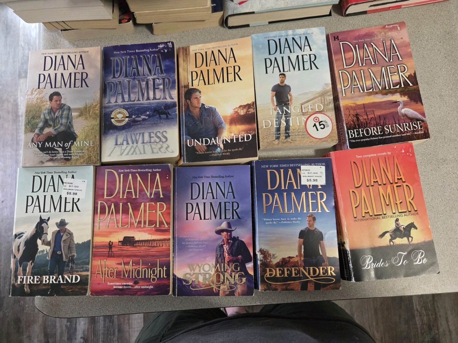 Diana Palmer Lot Of 10 Books Two Are A 2-in-1. Total 12 Stories Romance