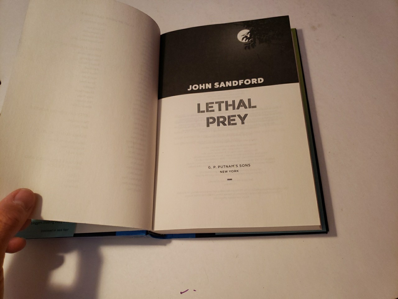 Lethal Prey (A Prey Novel) Hardcover – 2025 by John Sandford 1st Printing