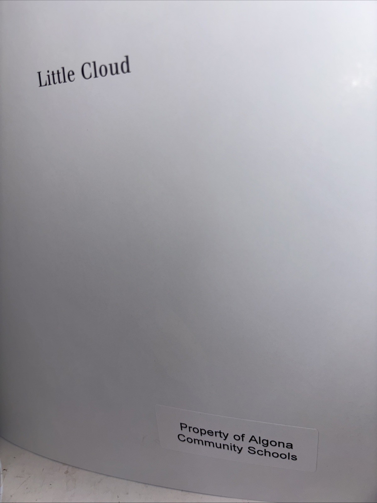 Little Cloud by Eric Carle (2001, Trade Paperback) 12” Great Quality