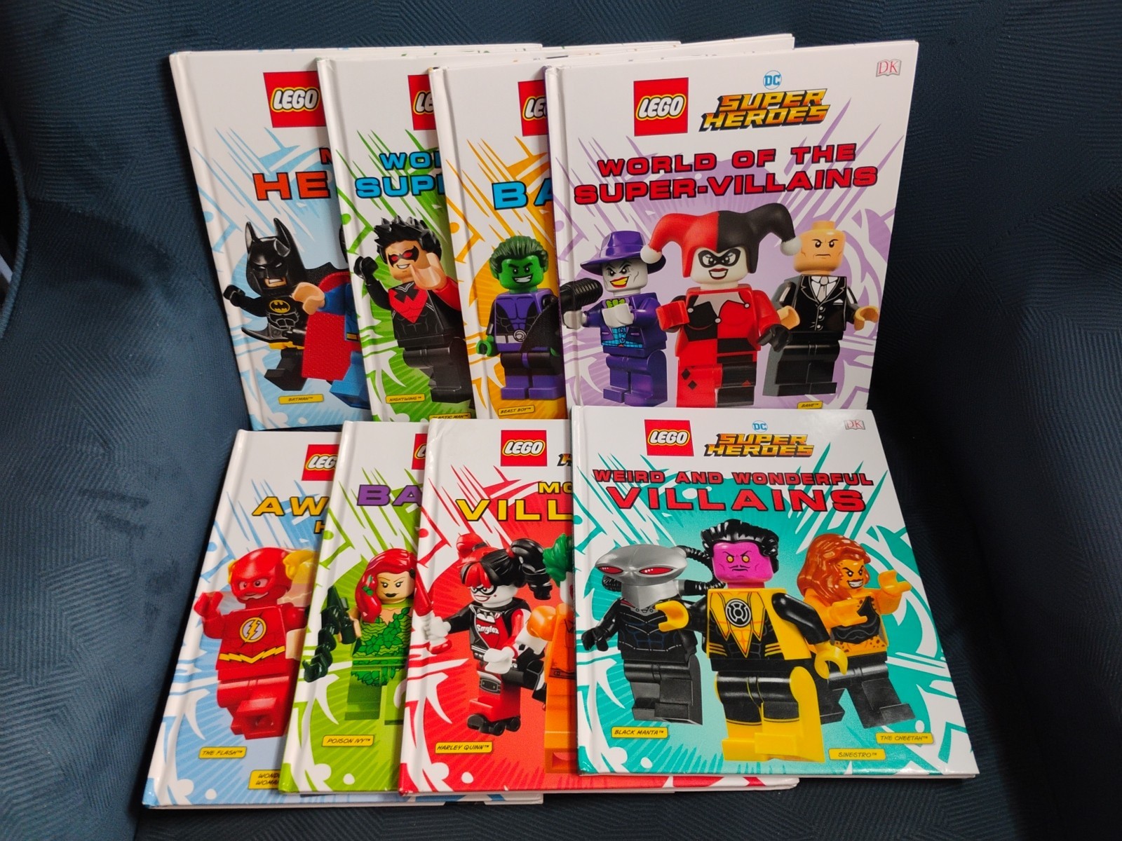 LEGO DC SUPER HEROES – 8 BOOK LOT – (2018 HC) – New!
