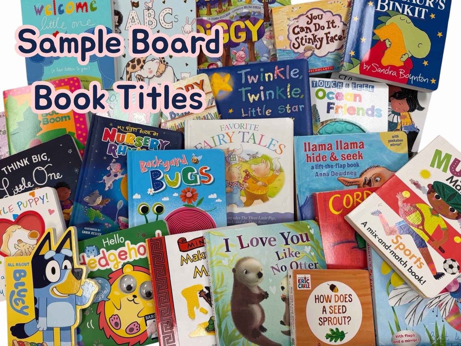 Lot of 20 Children BOARD Hardcover BABY TODDLER DAYCARE Kids BOOKS *RANDOM MIX*