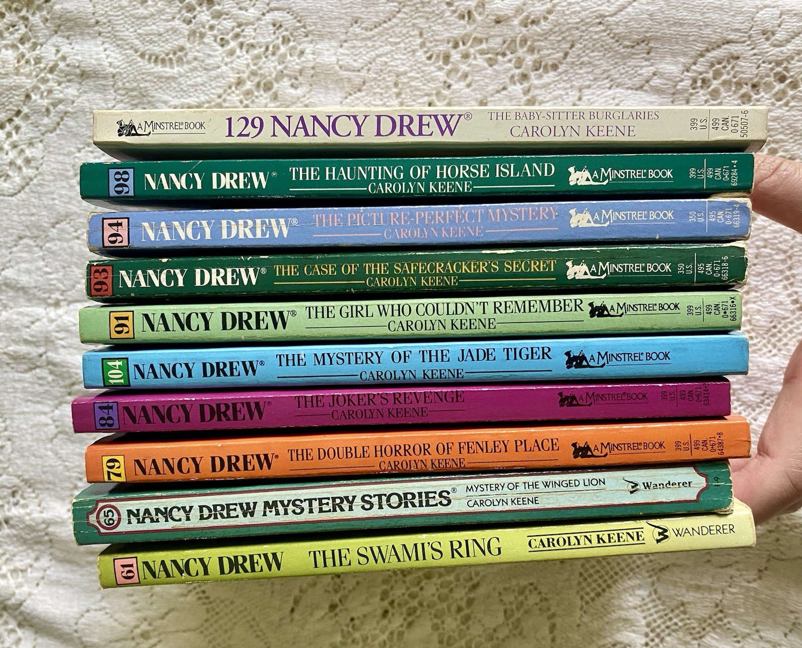 Nancy Drew books Lot Of 10 Paperback