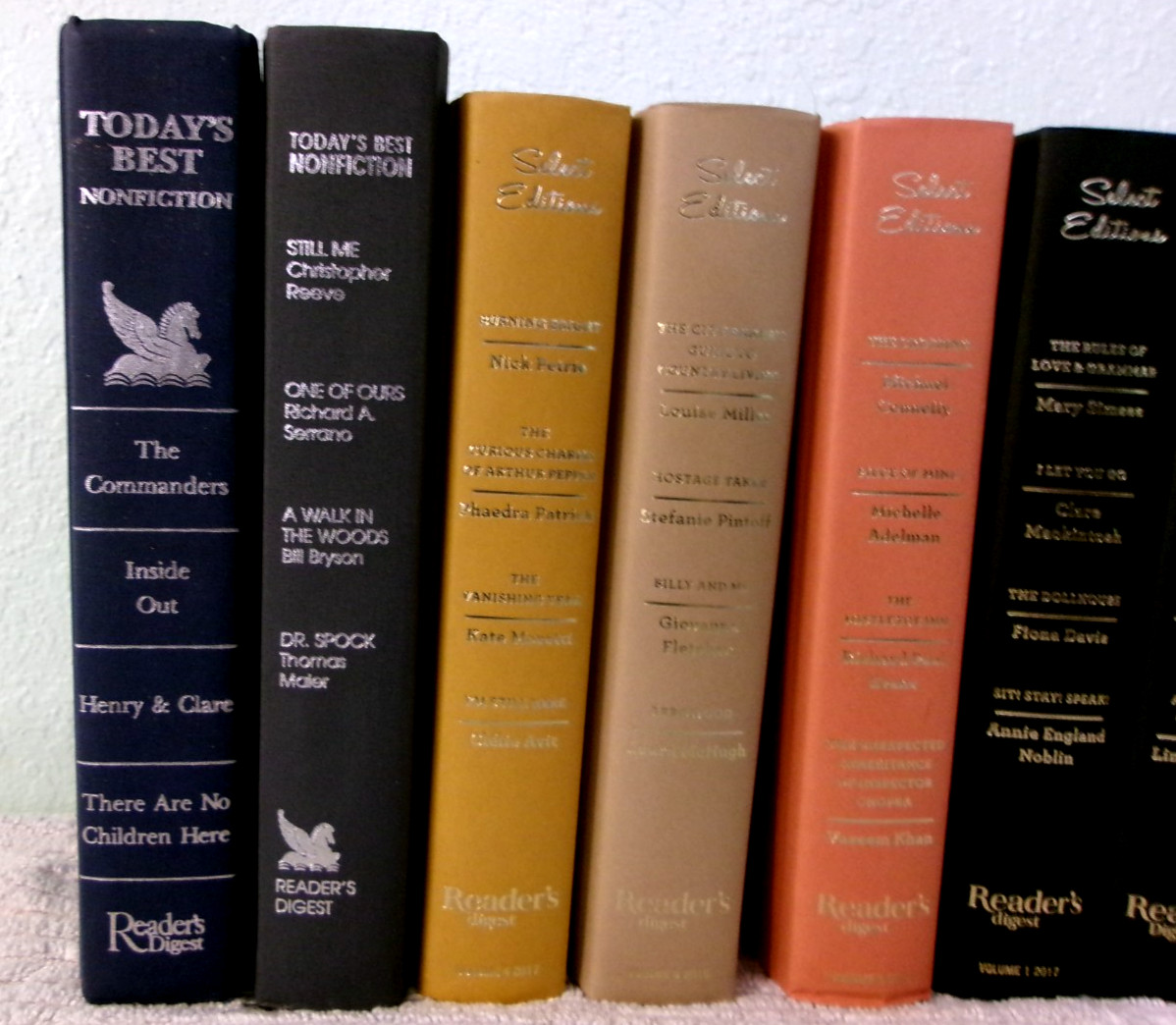 Lot of 8 Reader’s Digest Condensed Books – HC Staging Decorative Multicolor