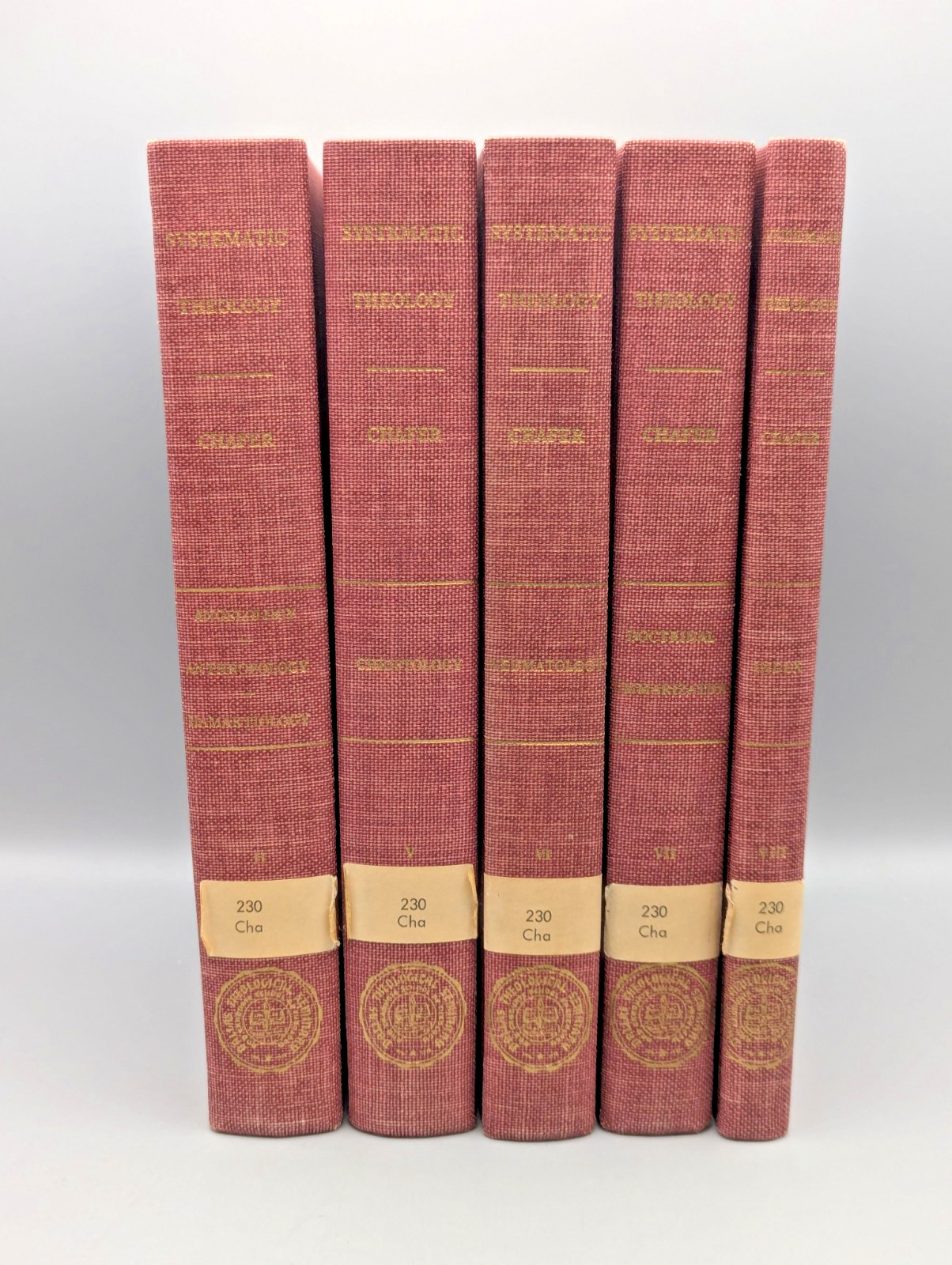 Systematic Theology by Lewis Sperry Chafer Lot of 5 Books Volumes 2, 5-8 HC