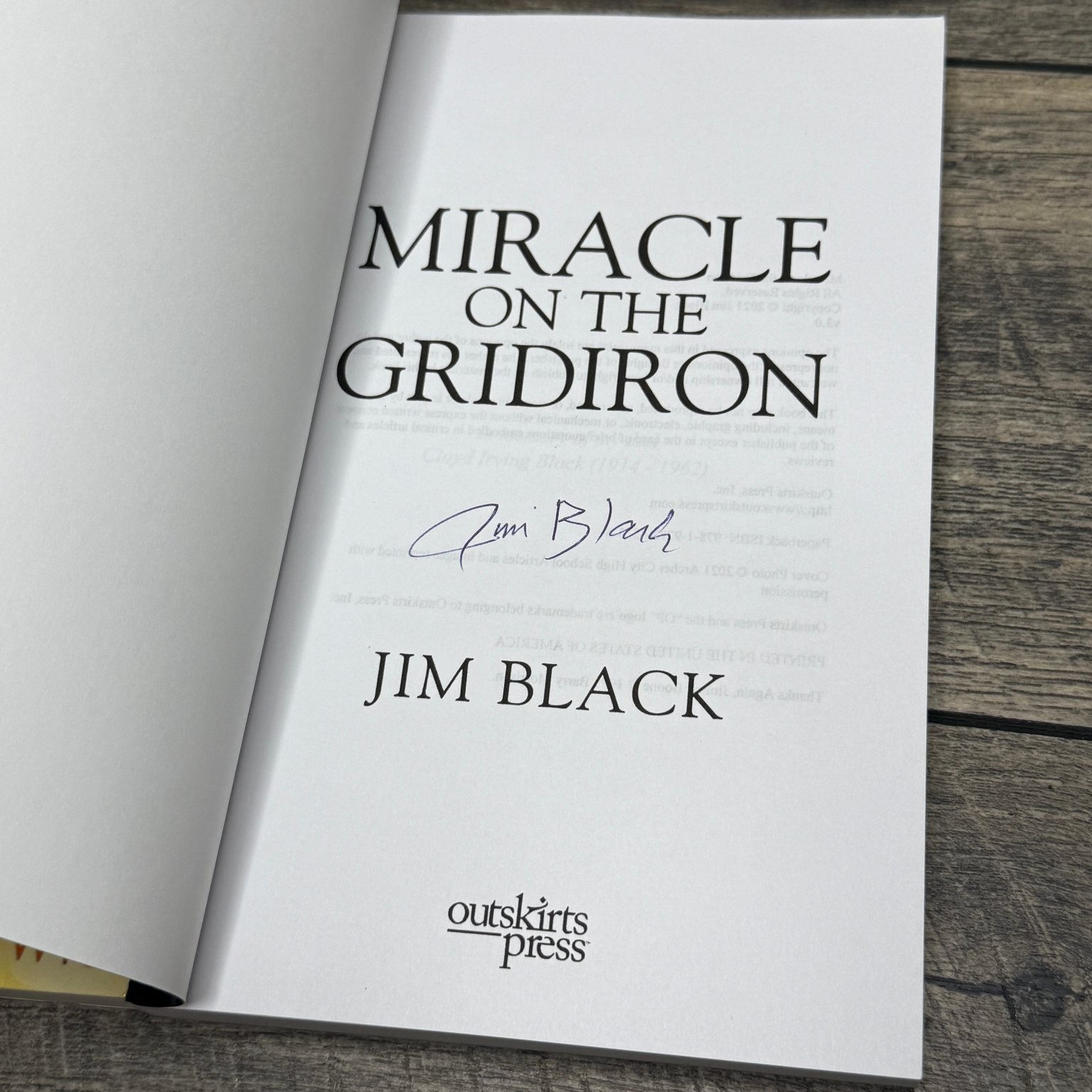 Lot of 8 Jim Black Paperback Books SIGNED Outskirts Press Fiction