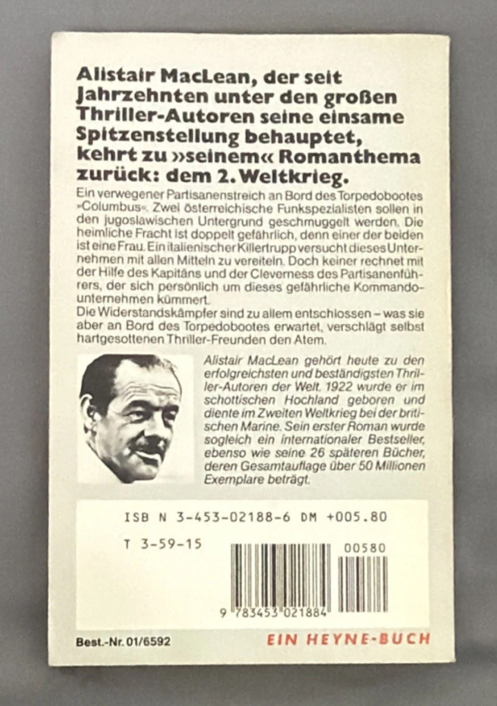 Alistair MacLean Partisanen Paperback Wilhelm Heyne 4. Auflage 1987 WWII German