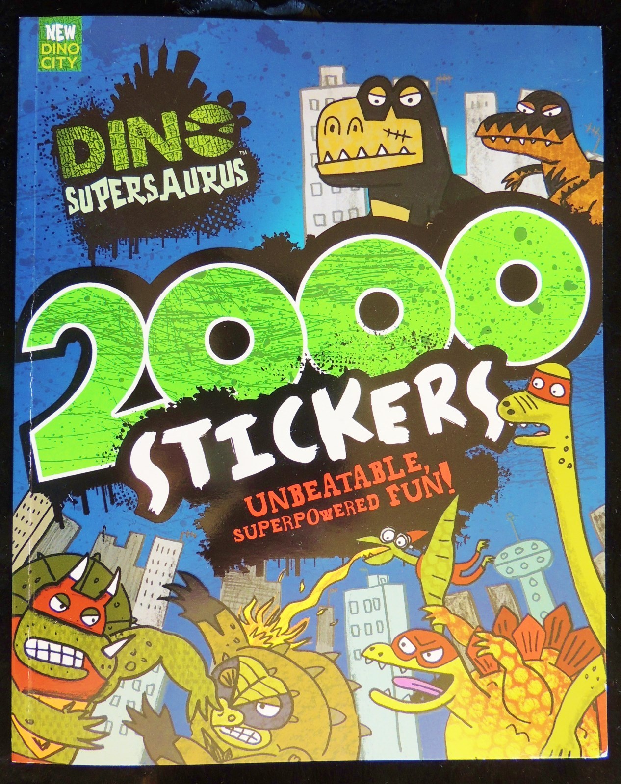 Dino Supersaurus Dinosaur 2000 Sticker Superpower Puzzle/Coloring Book Parragon
