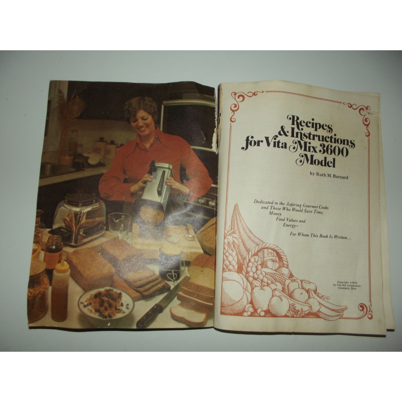 Complete Recipes & Instructions for Vita Mix 3600 Paperback manual
