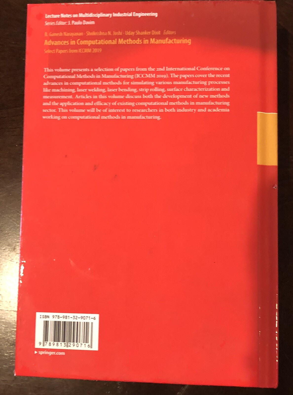 Lecture Notes on Multidisciplinary Industrial Engineering Ser.: Advances in…
