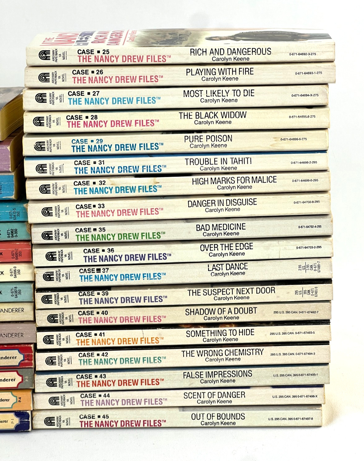 Lot of 50 Vintage Nancy Drew Files Mystery Paperbacks