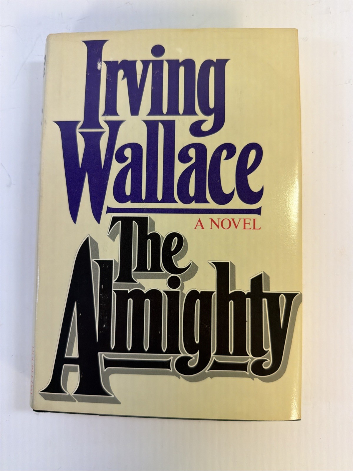 The Almighty Irving Wallace 1982 First Edition HC Doubleday Novel Thriller