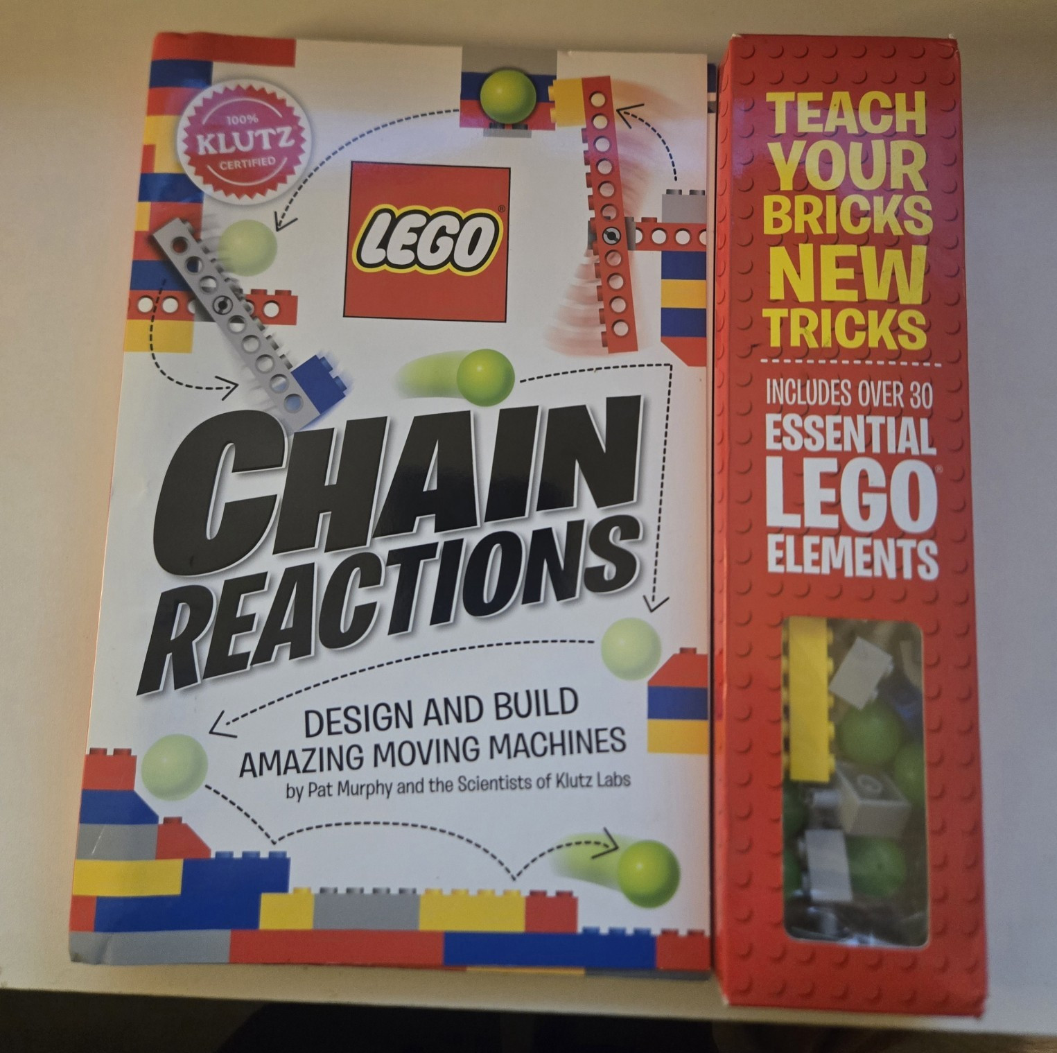 Klutz LEGO Chain Reactions Spiralbound Activity Book Kit Ages 9-12