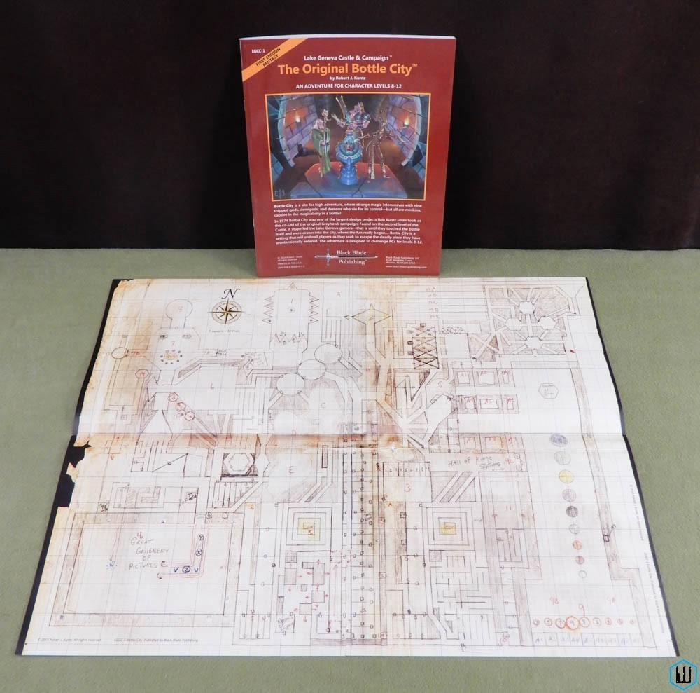 Original Bottle City (Dungeons Dragons) w Maps Robert Kuntz Black Blade