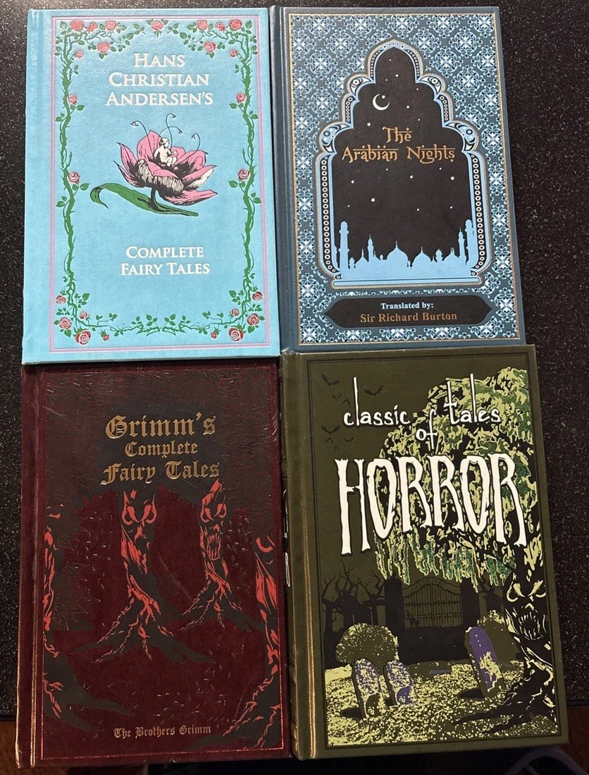 Lot 4 Canterbury Classics HC: Grimm Arabian Horror Andersen Fairy Tales VG+