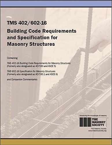 Tms 402/602-16 Building Code – Paperback, by The Masonry Society; – Very Good