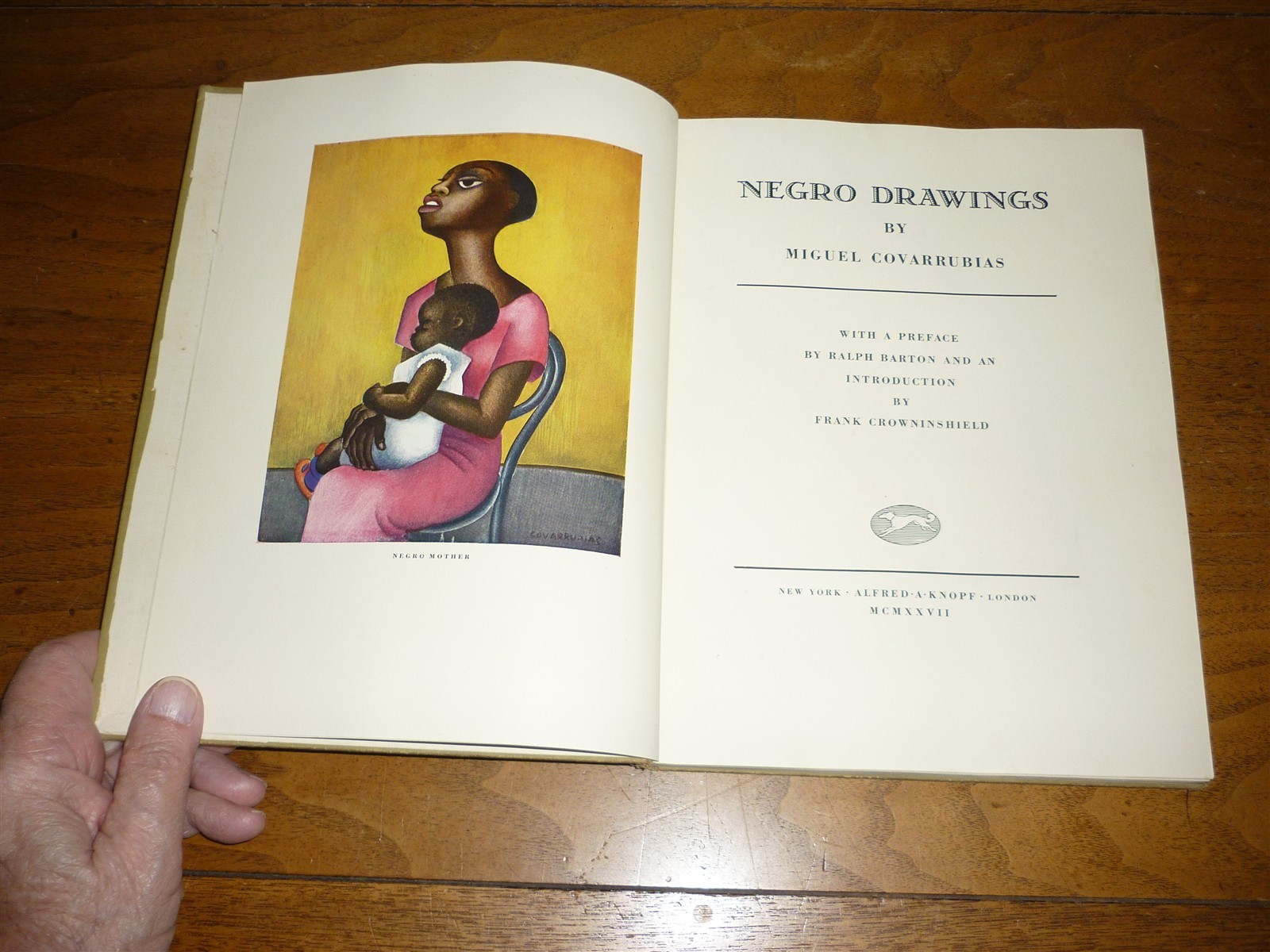 Miguel Covarrubias. Negro Drawings. 1st ed. 1927. Color and b&w ills. Good copy.