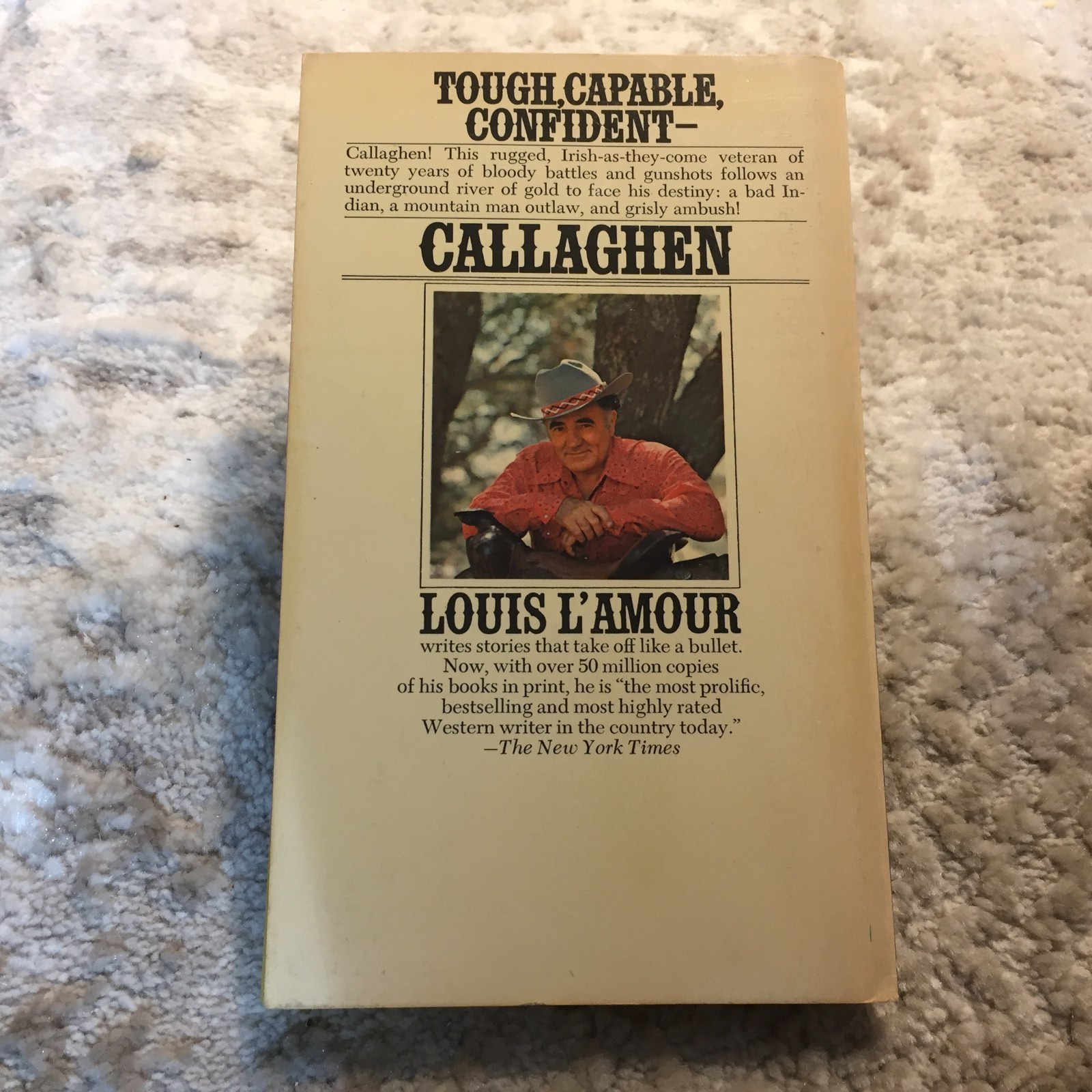 Callaghen Louis L’Amour 1977 Bantam Books Army Veteran’s Code Frontier Justice