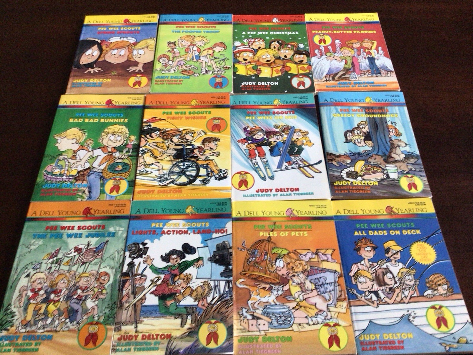 Pee Wee Scouts Book Lot 12 Judy Delton Dell Young Yearling