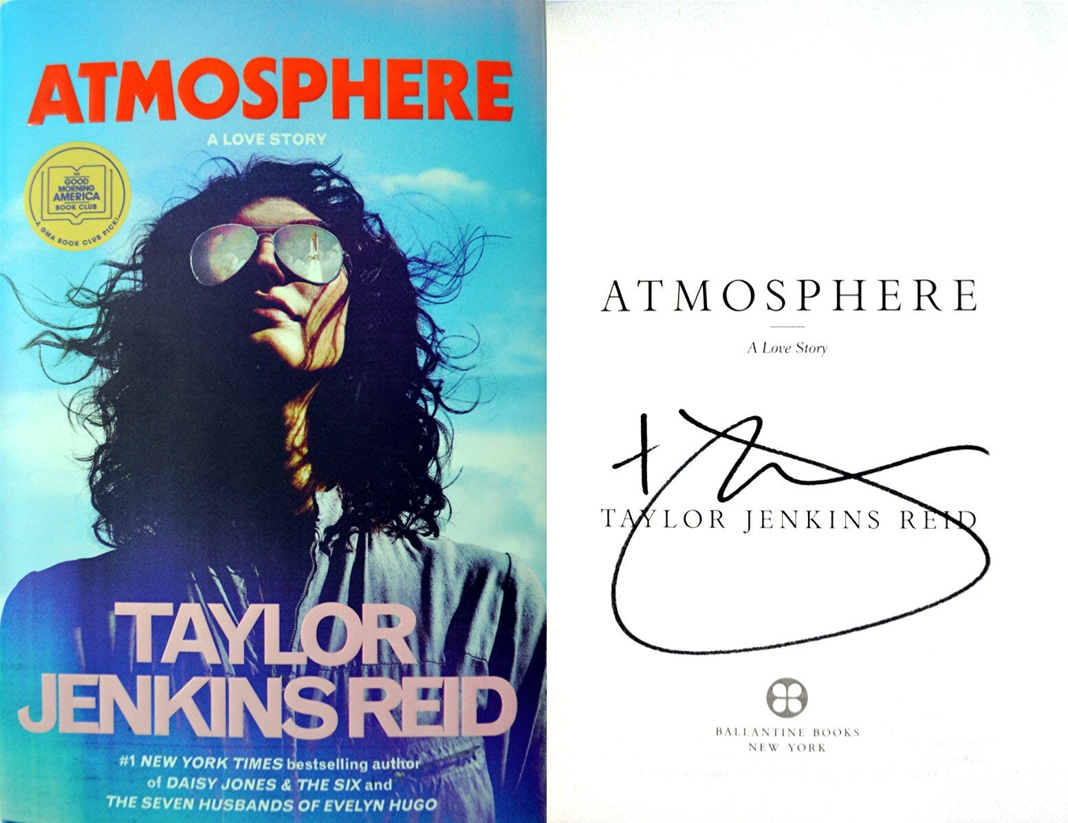 Taylor Jenkins Reid~PERSONALLY SIGNED~Atmosphere~1st/1st! NOT BLANK TIPPED-IN!!!